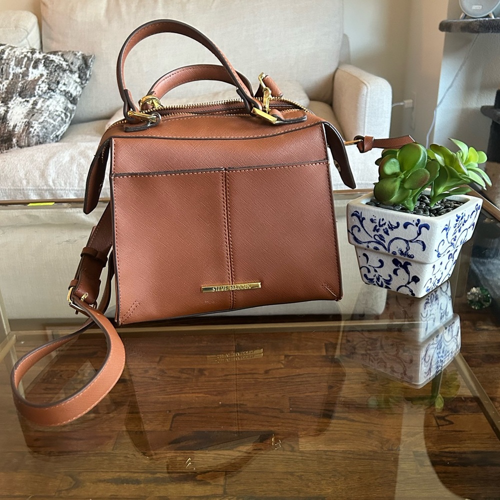 Steve Madden Vegan Leather Brown Handbag